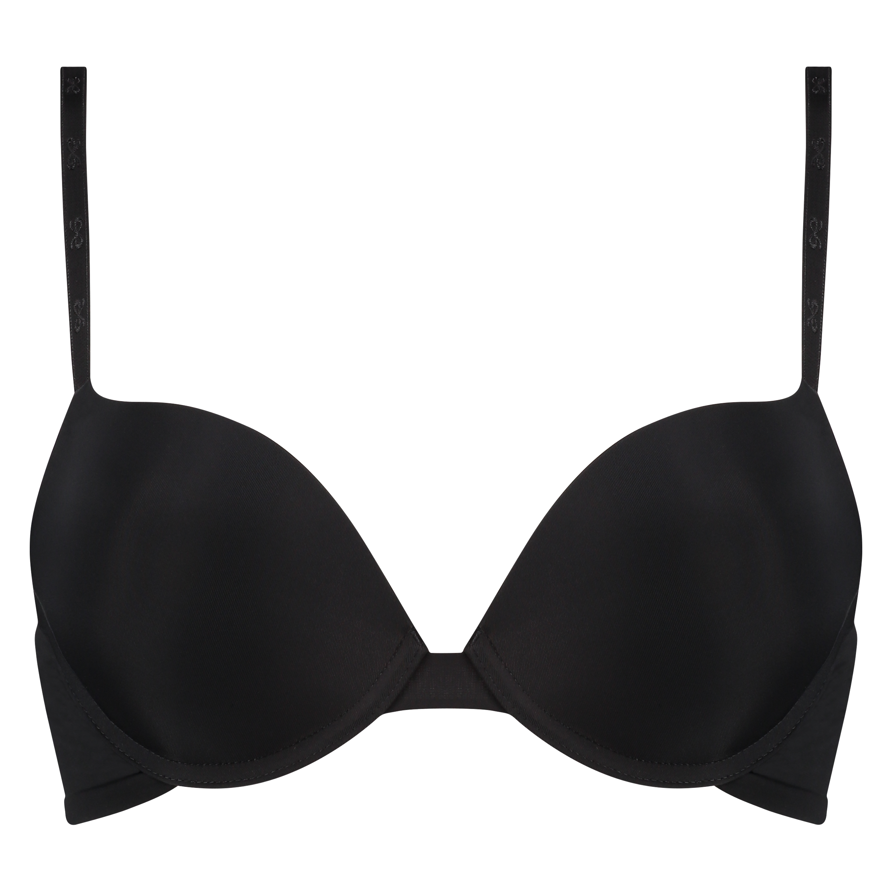 Soutien-gorge à armatures préformé push-up, Noir, main