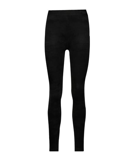 Velour leggings, Noir