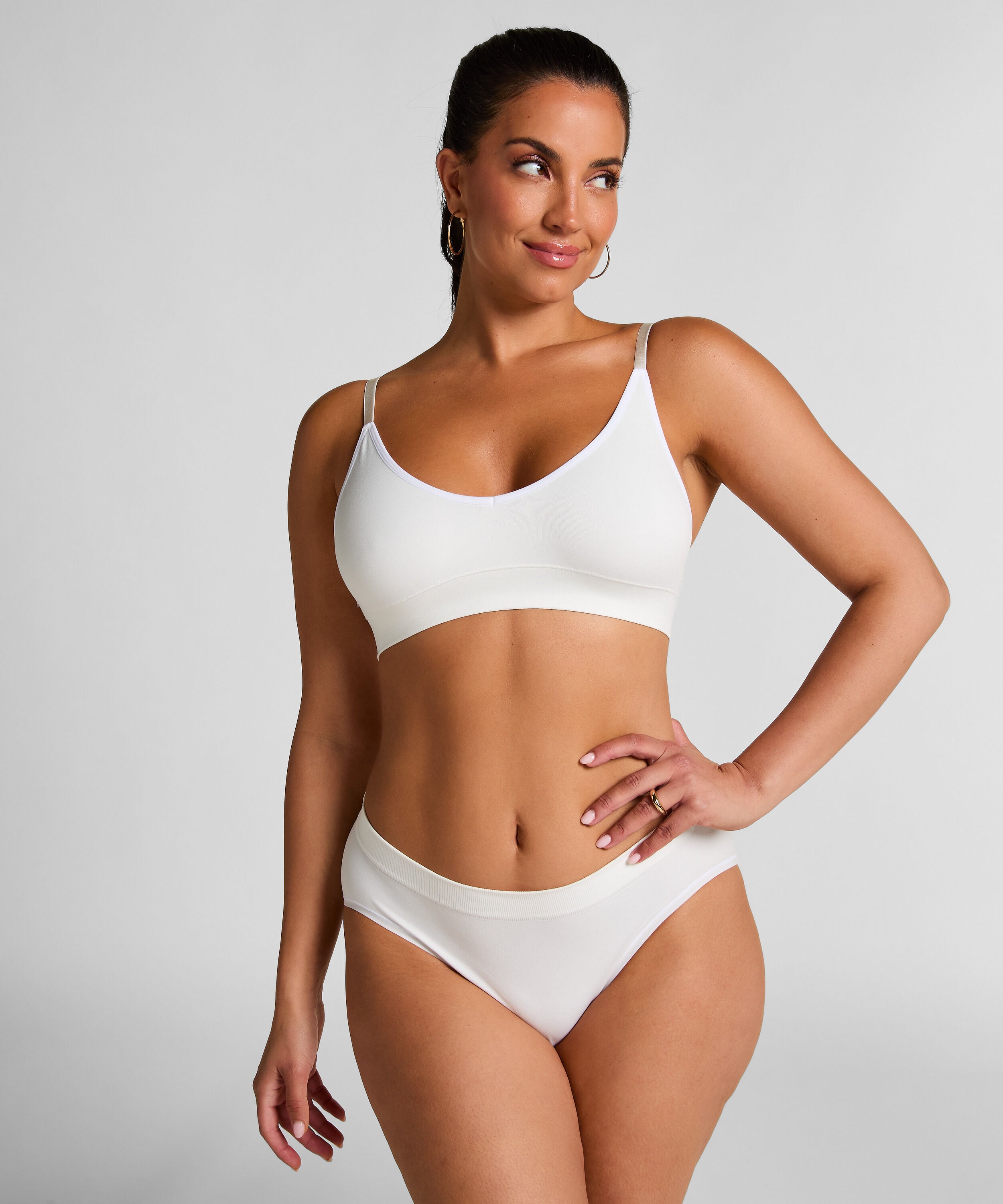 Culotte haute Dide, Blanc