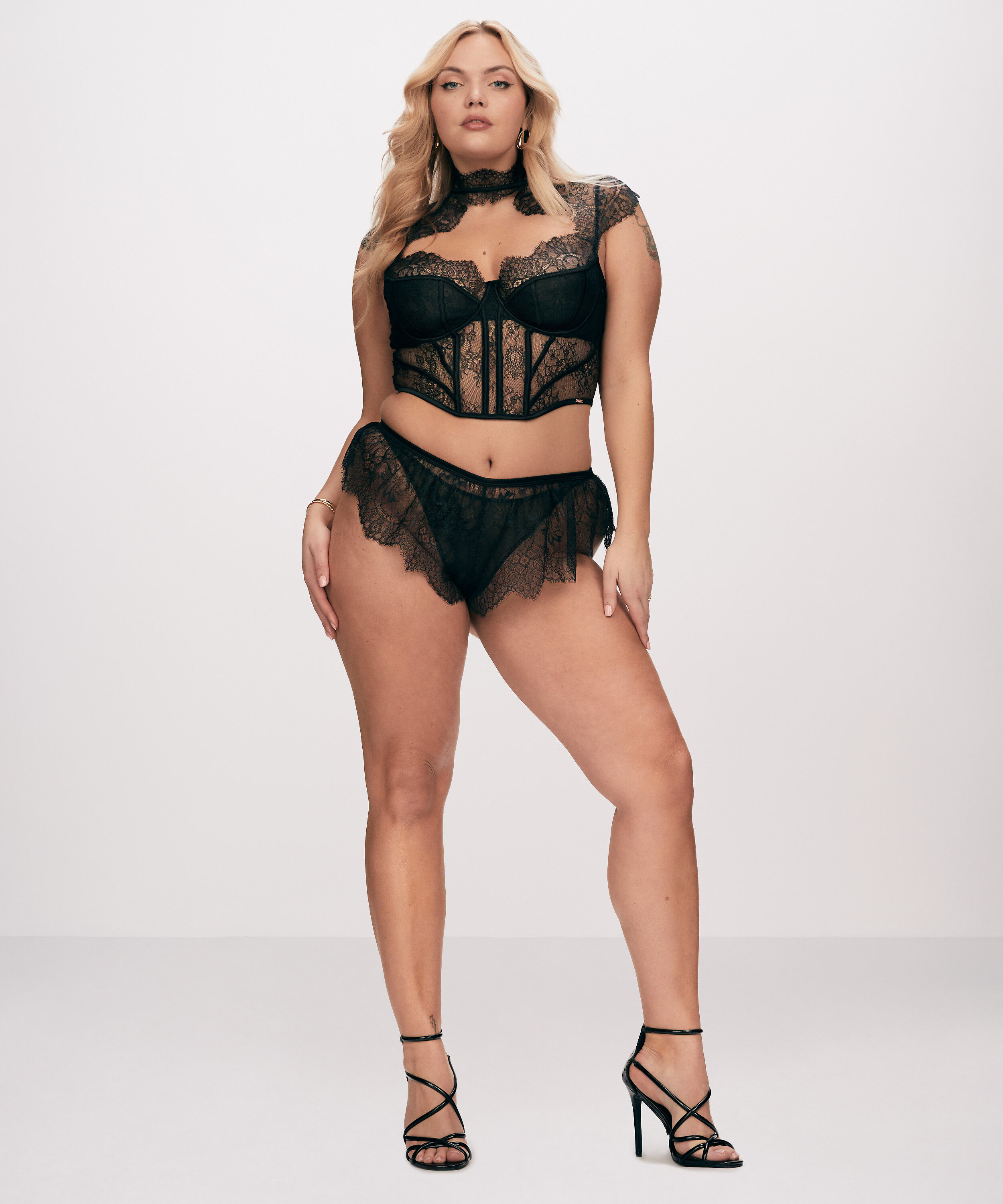 Culotte française Lace Camille, Noir Culotte française Lace Camille, Noir