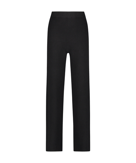 Premium Pantalons Longs Knit, Noir