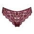 Slip brésilien jambe haute, Rouge