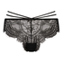 Slip brésilien échancré Sian, Noir