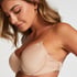 Soutien-gorge à armatures préformé Transparent Back, Beige