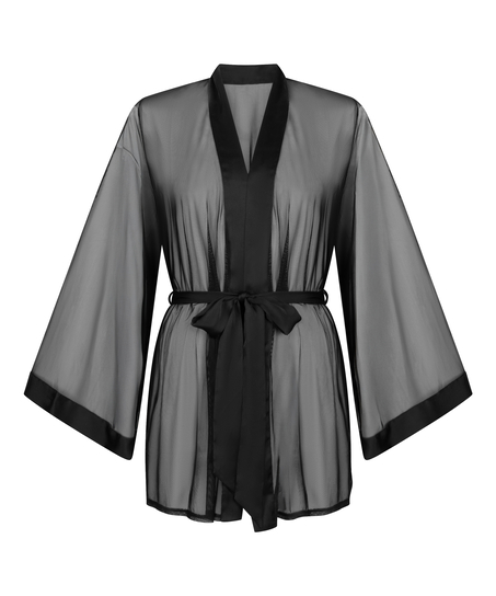 Kimono Maxime Tulle, Noir