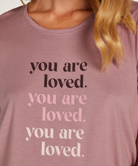 T-shirt de nuit grossesse à manches courtes, Vert