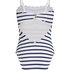 Maillot de bain Bandeau Scallop, Blanc