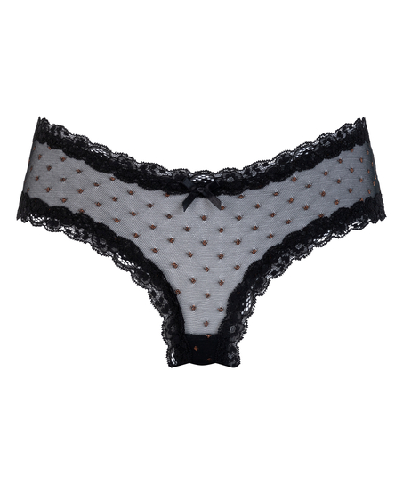 Slip br&eacute;silien V-shape Mesh, Noir