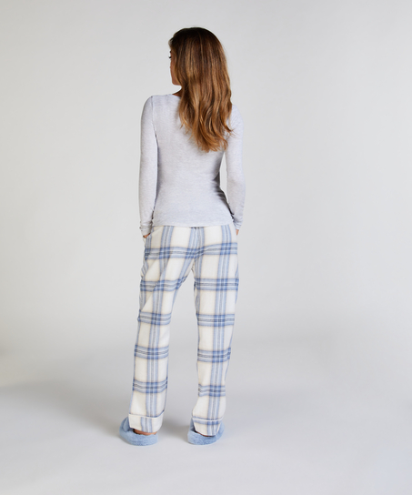 Tall Pantalon de Pyjama Flanelle, Bleu