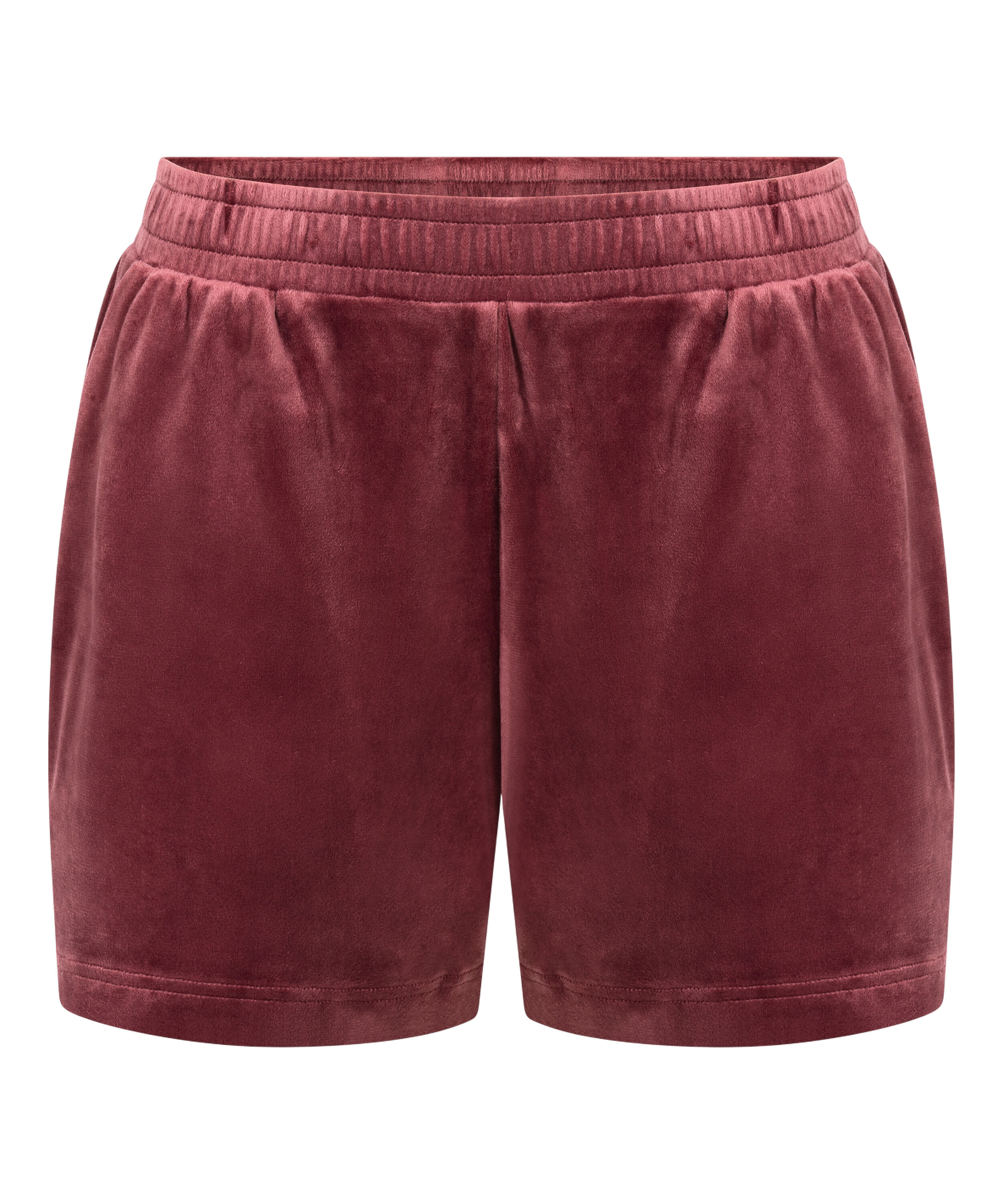 Short Velours Pocket, Rouge