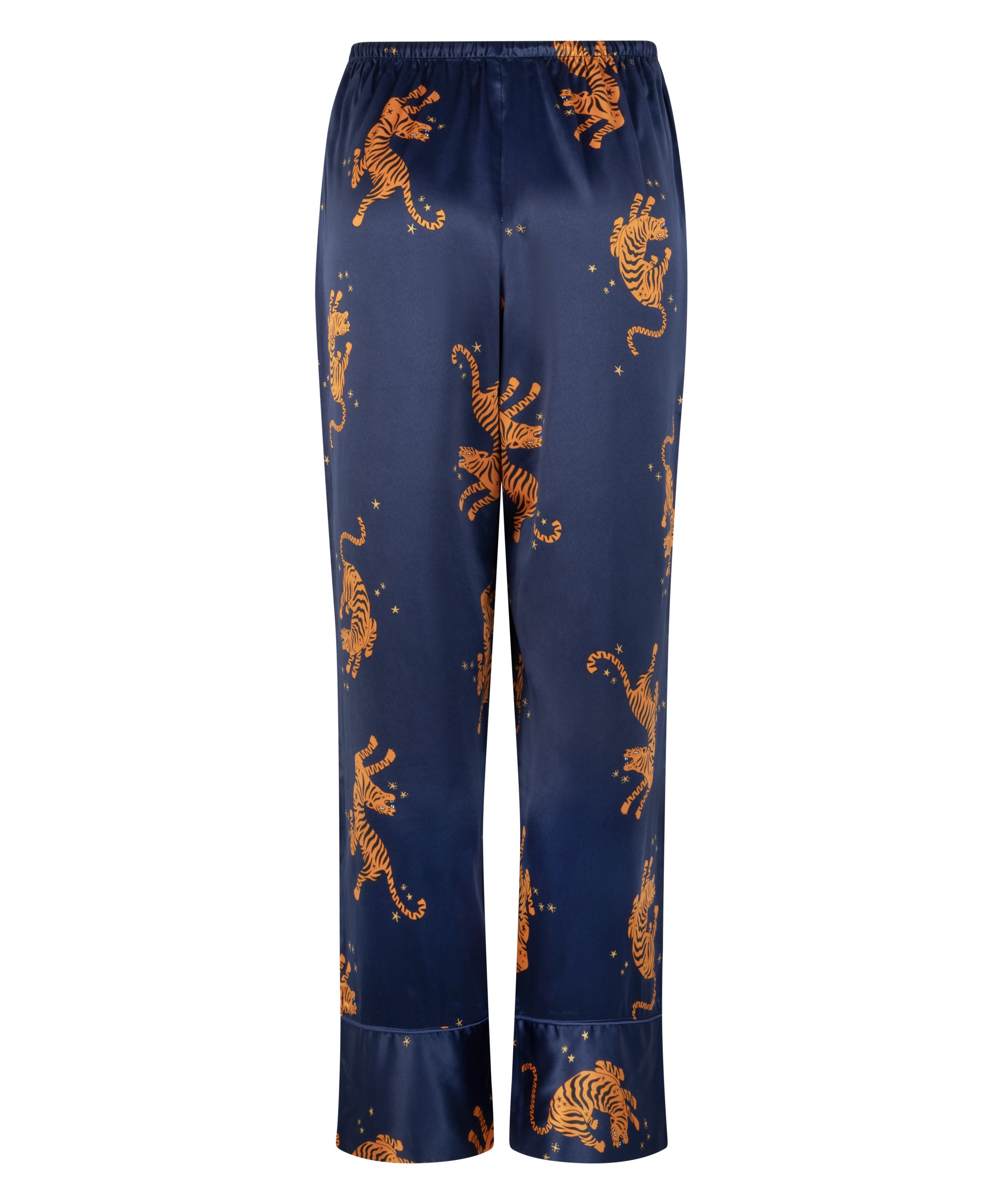 Pantalon Satin, Bleu, main