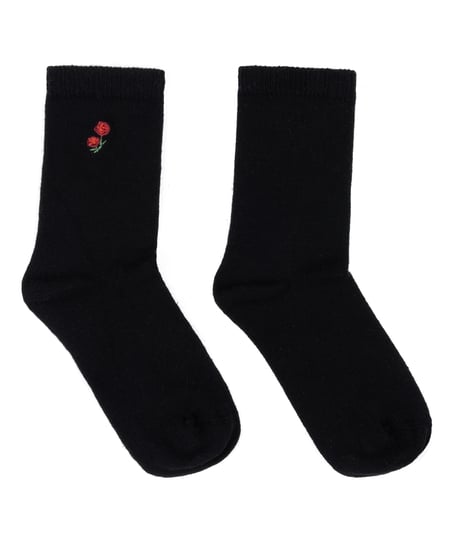 Chaussettes courtes en modal, Noir