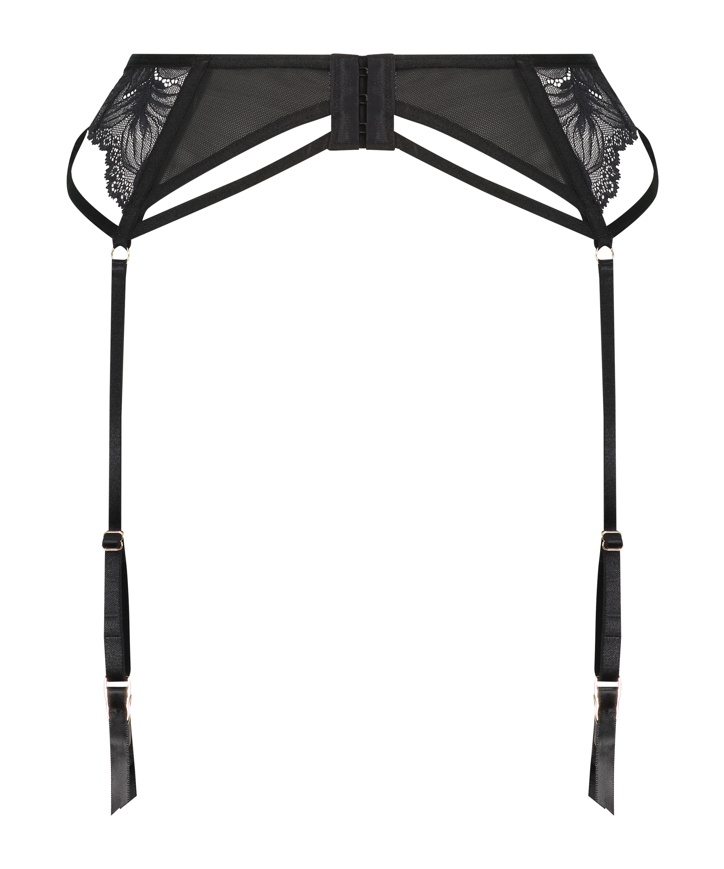 Porte-jarretelles Chayna, Noir, main