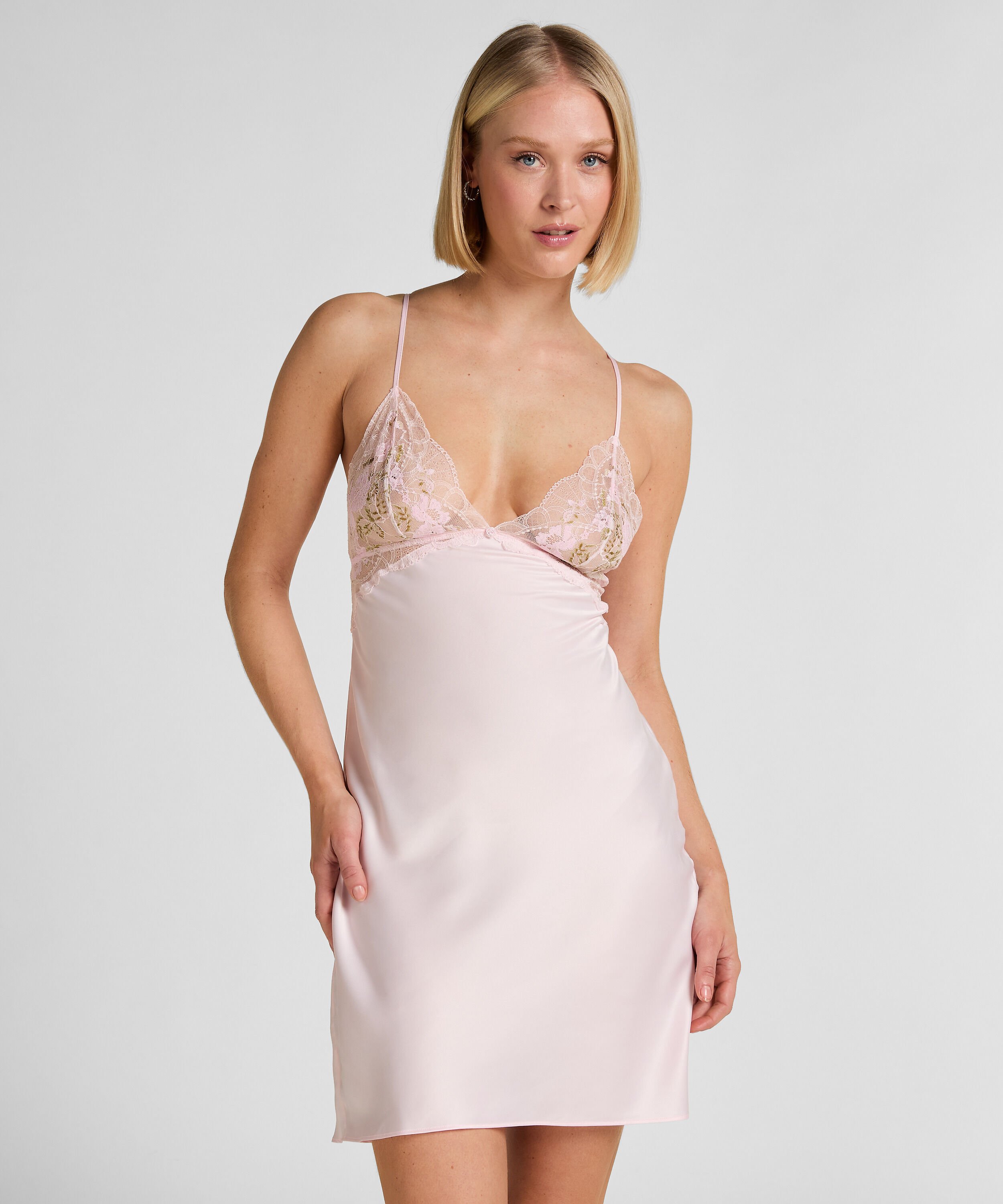 Nuisette Satinée Miri, Rose