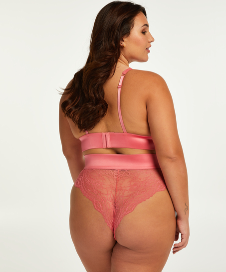 Slip brésilien taille haute Iyana, Rose
