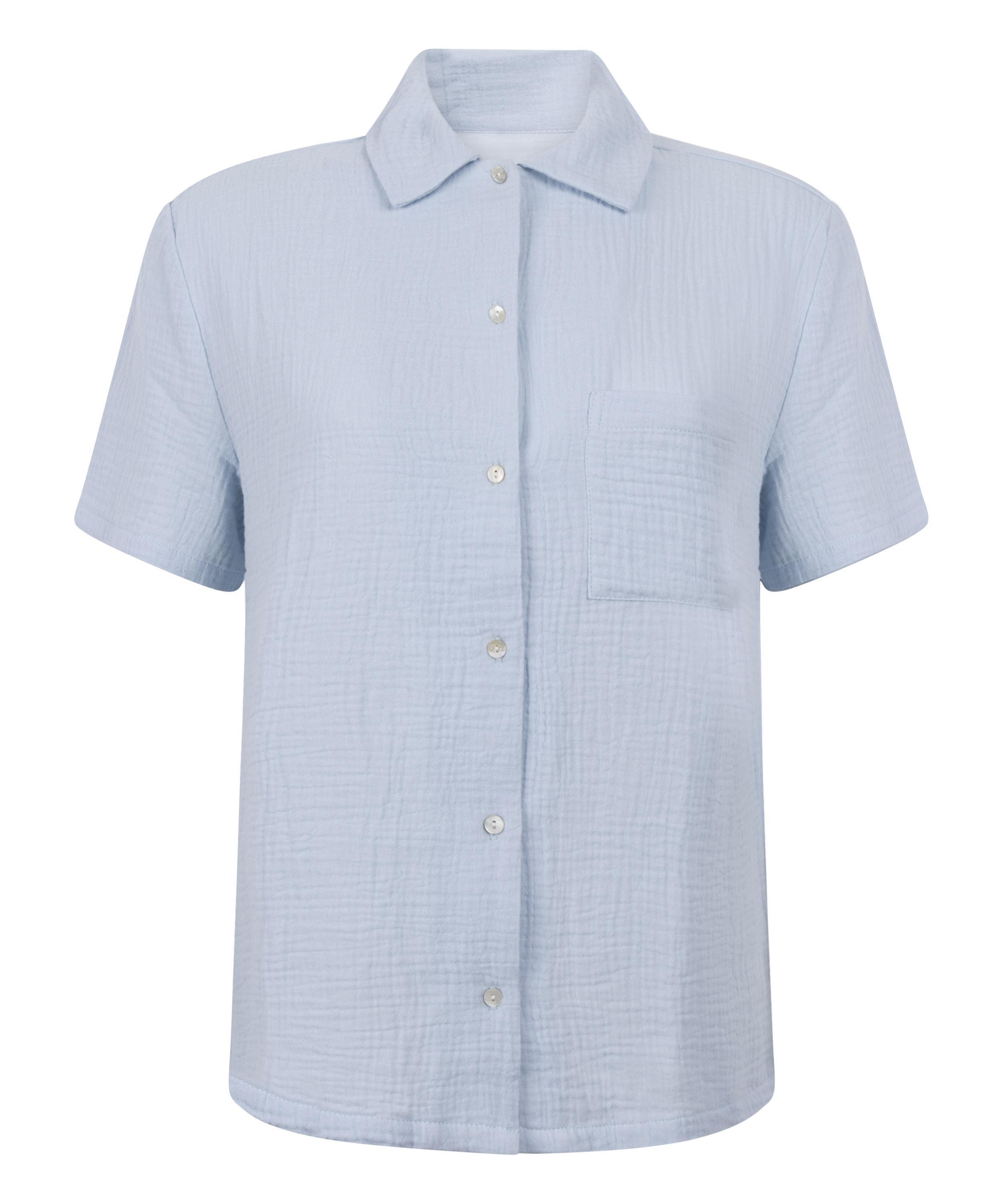 Veste en mousseline, Bleu, main