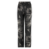Pantalon Palazzo satin Lotus, Noir