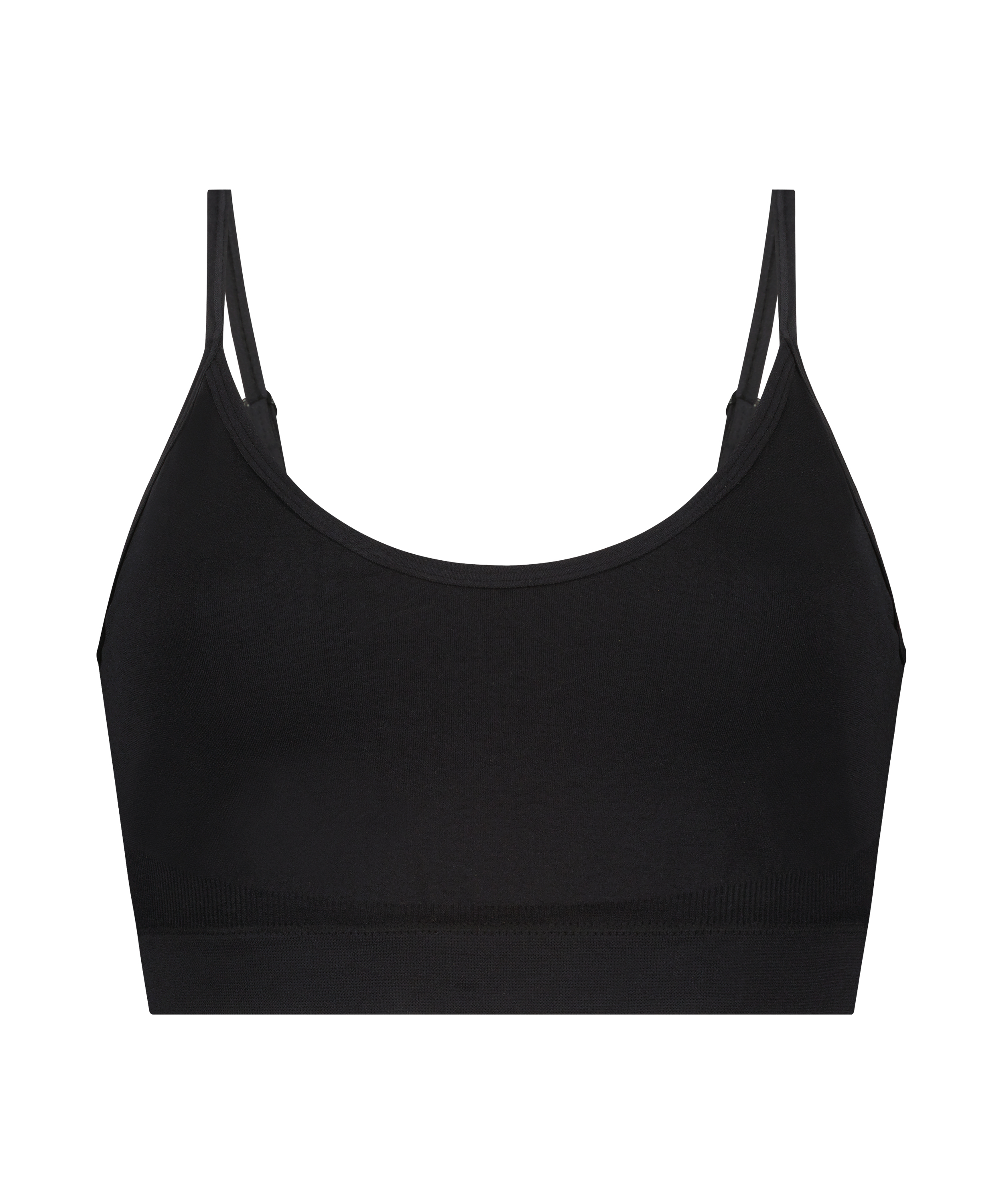 ﻿Bralette à lanières, Noir, main