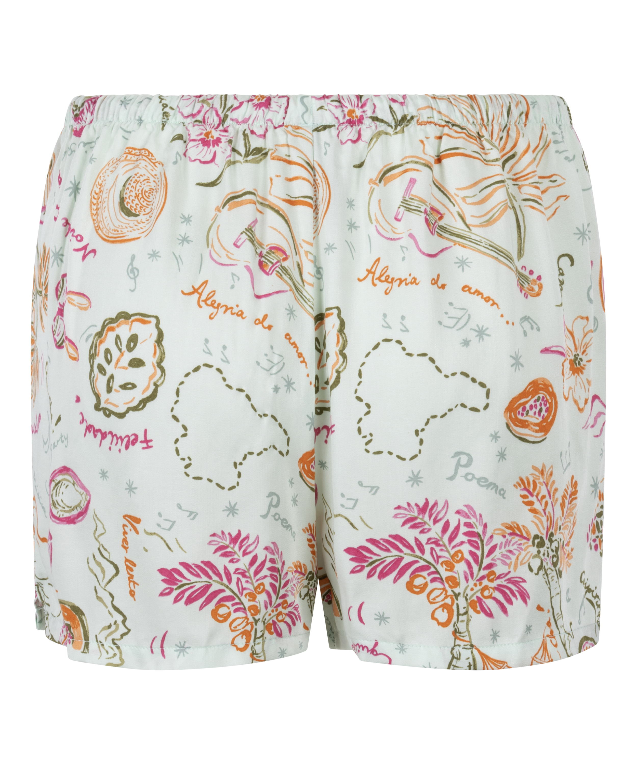 Short Satin, Vert, main