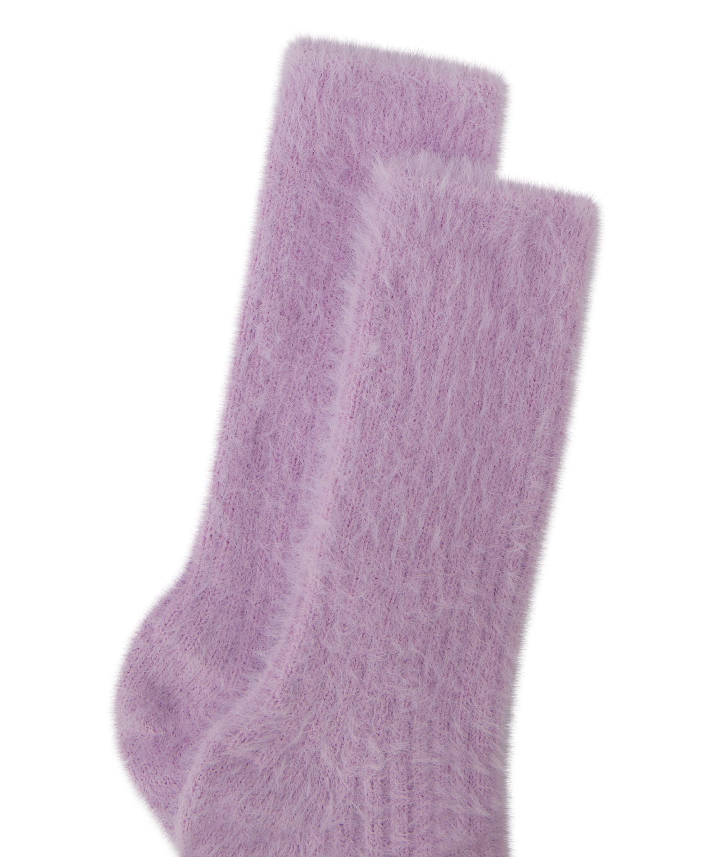 Chaussettes Duveteuses, Violet, main