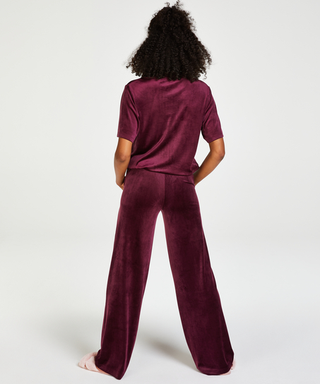 Tall Pantalon de pyjama Velours, Violet
