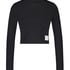 Crop top Lia HKM x NA-KD, Noir