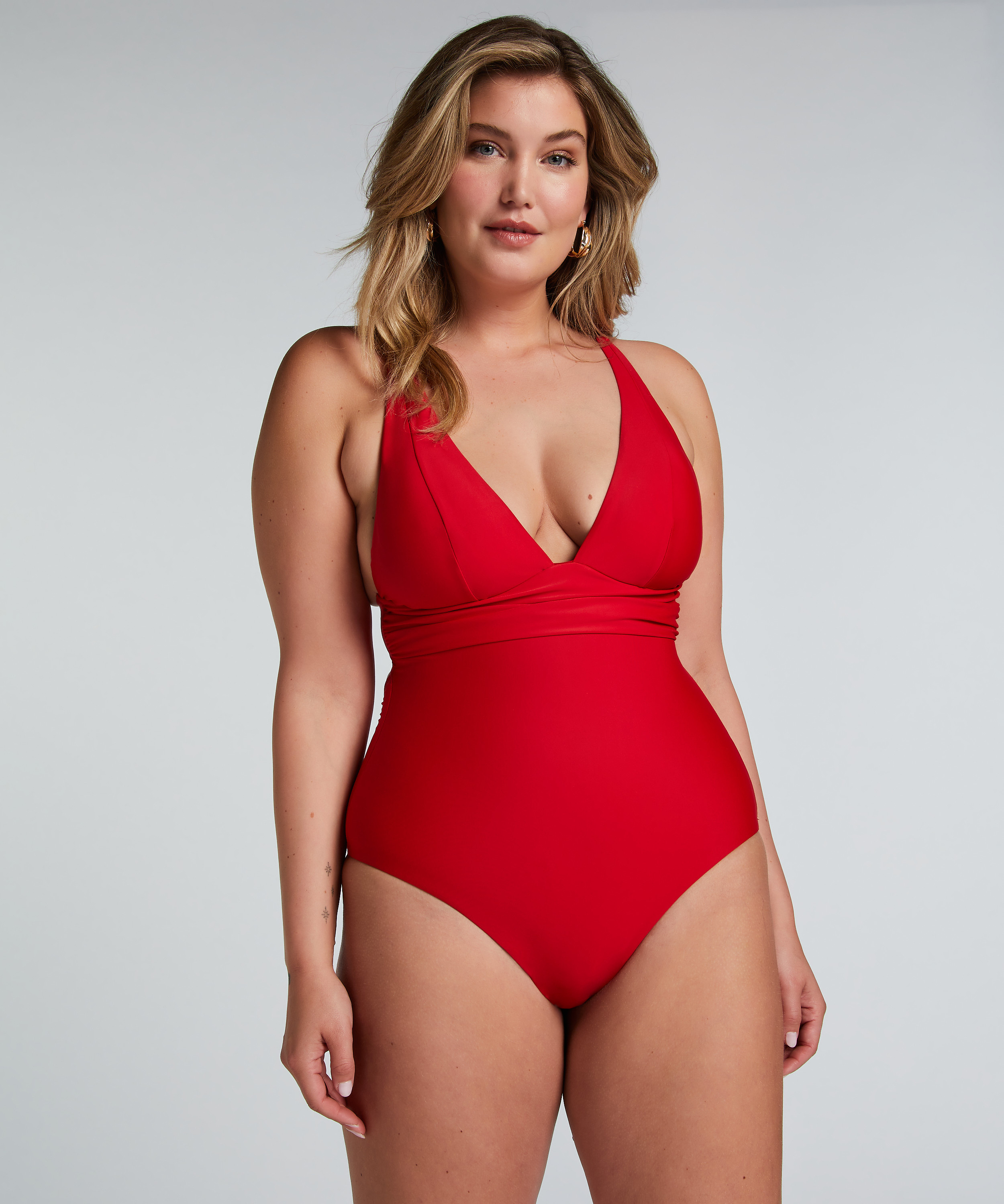 Maillot de bain Shaping Luxe, Rouge, main