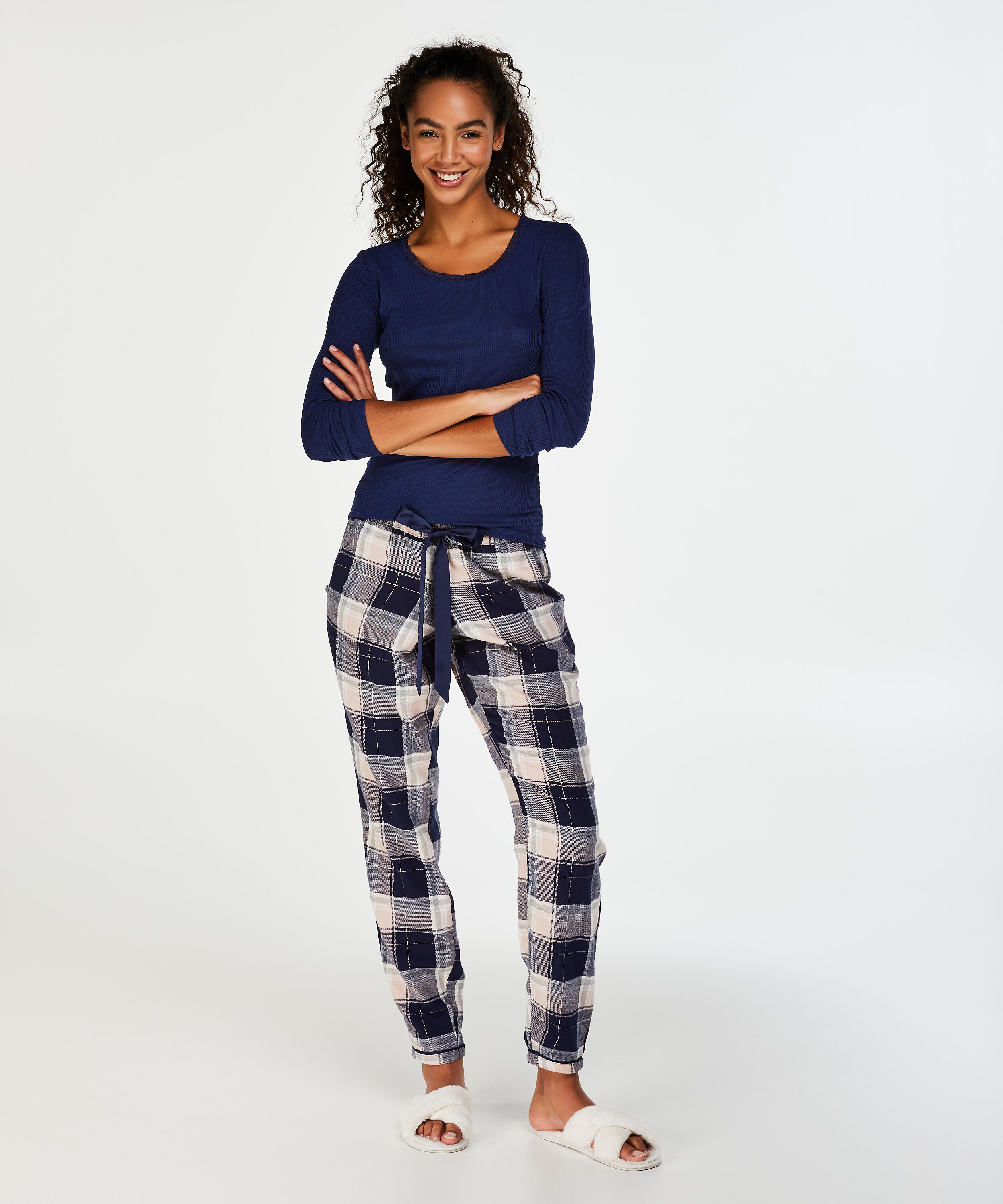 Pantalon de pyjama Check, Bleu
