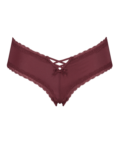 Slip brésilien en forme de V Vixen, Rouge