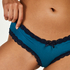 Slip brésilien V-shape micro, Bleu
