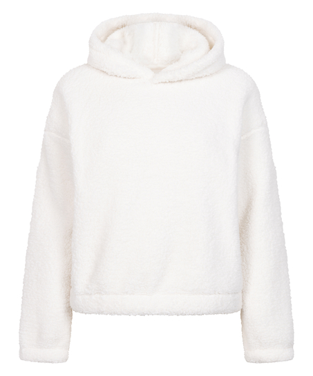 Sweat à Capuche polaire Snuggle, Blanc