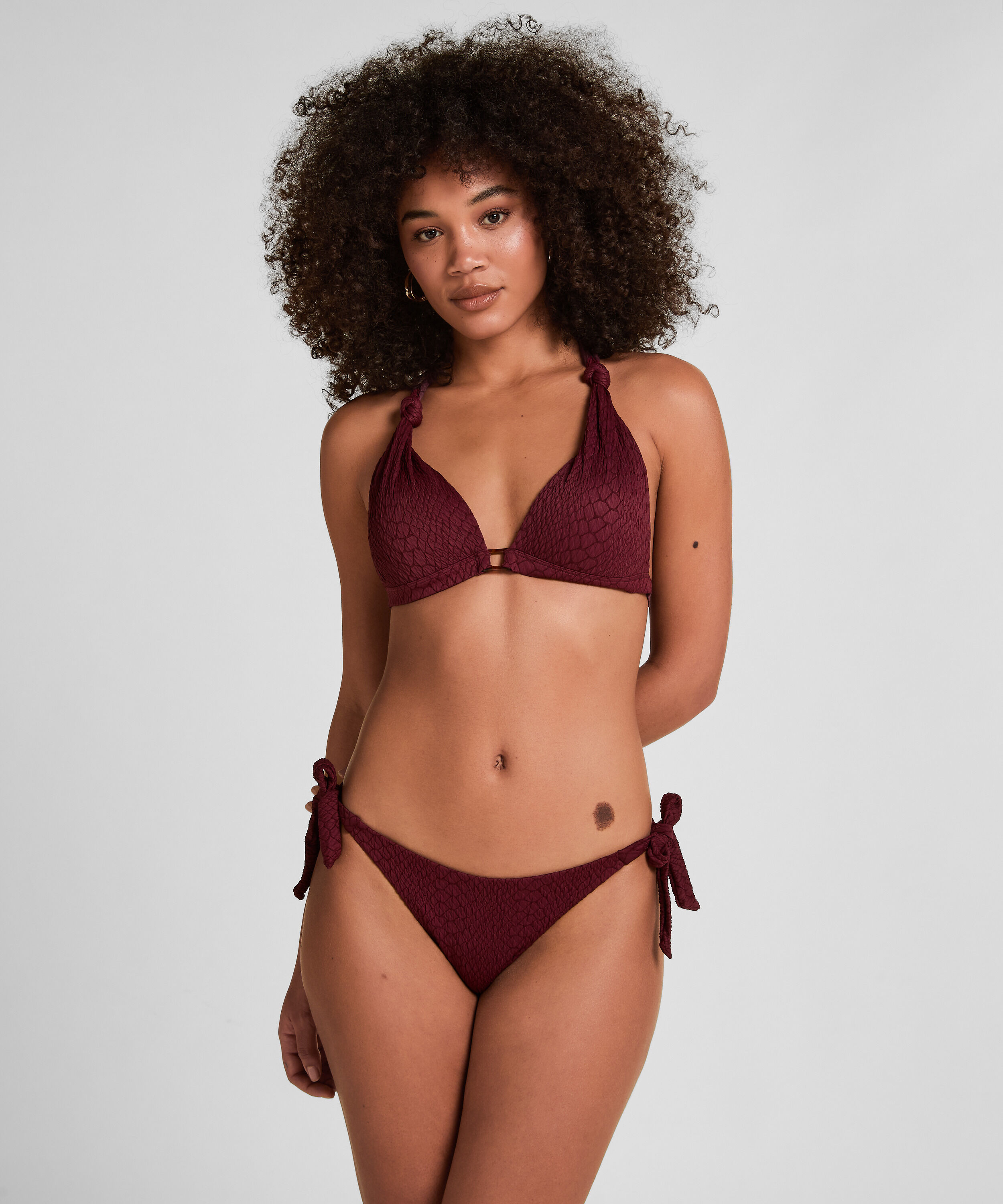 Bas de Bikini Taille Haute Gainant Aruba, Violet Bas de Bikini Taille Haute Gainant Aruba, Violet