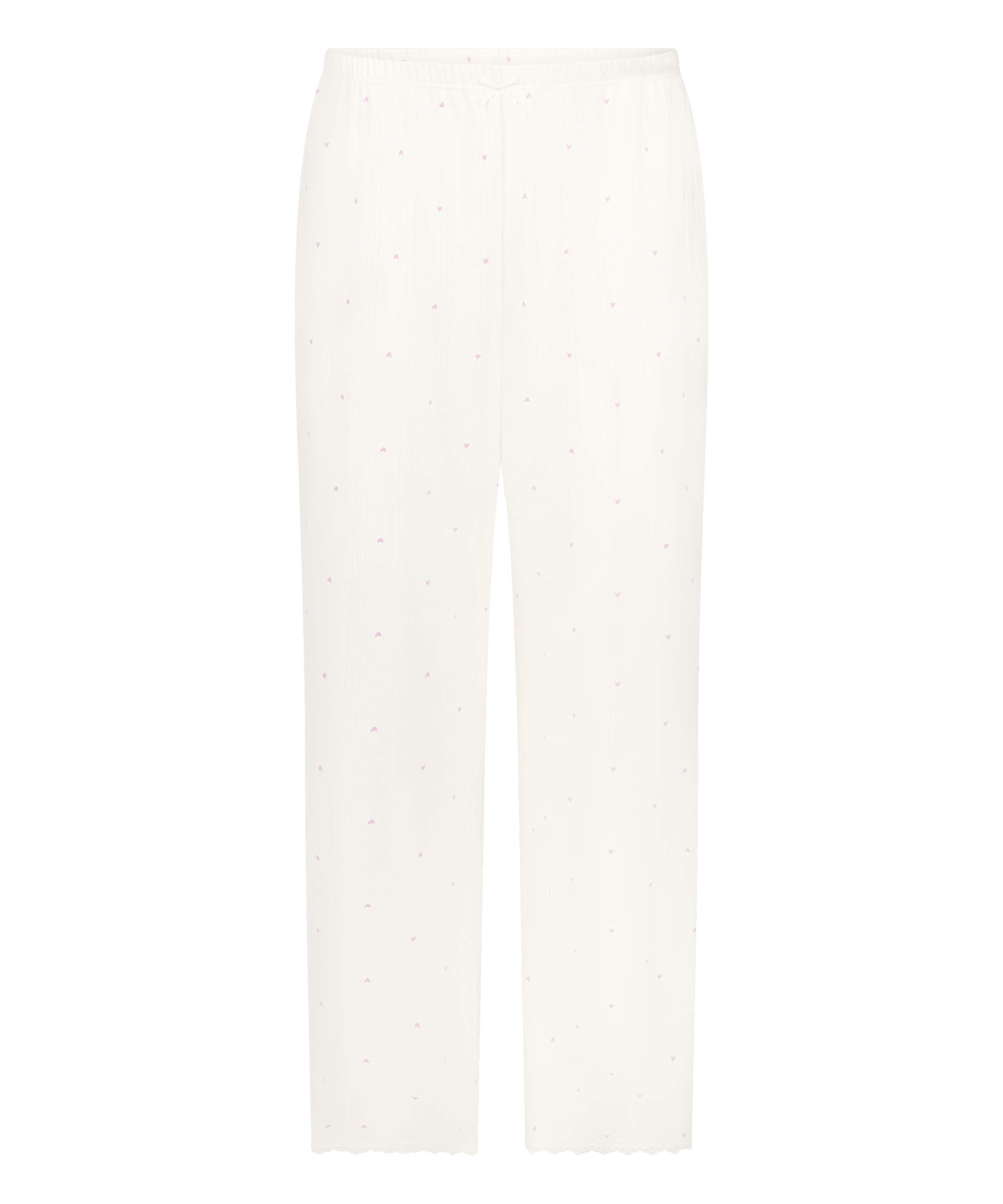 Pantalon en pointelle, Blanc, main