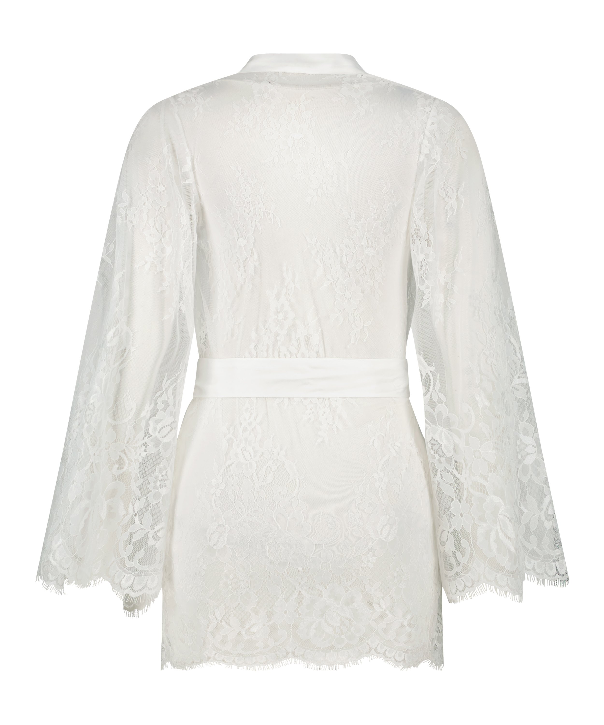 Kimono Lace Isabelle, Blanc, main