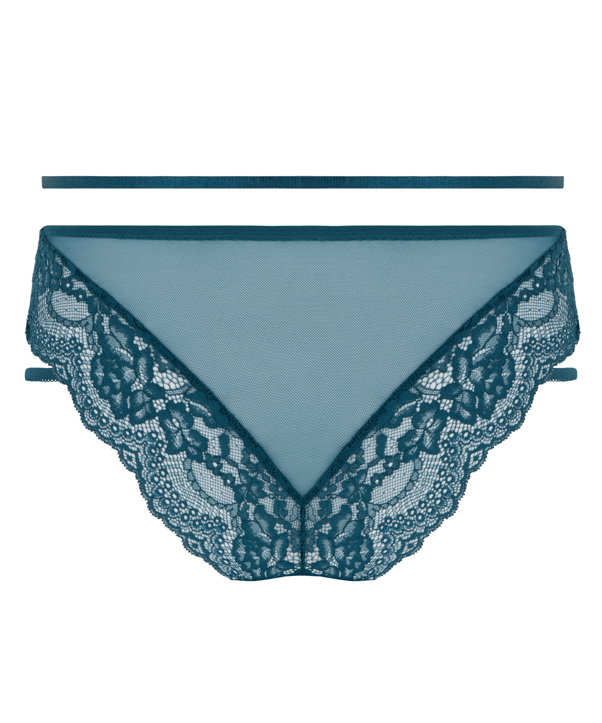 Slip brésilien Amala, Bleu, main