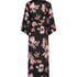Kimono Satin Bloom, Noir