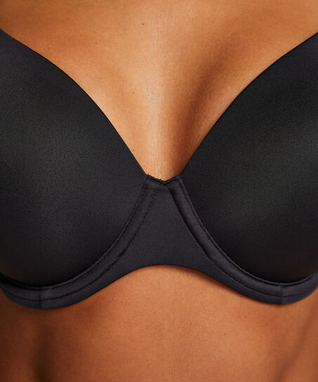 Soutien-gorge t-shirt basic, Noir