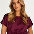 Top court en satin, Violet