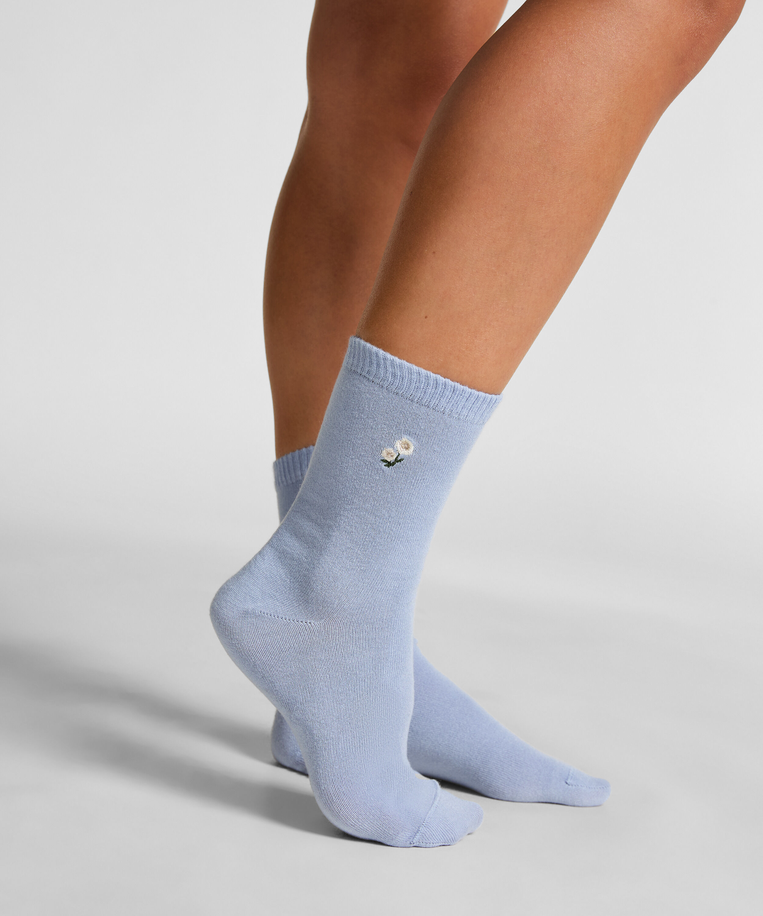 Chaussettes courtes en modal, Bleu