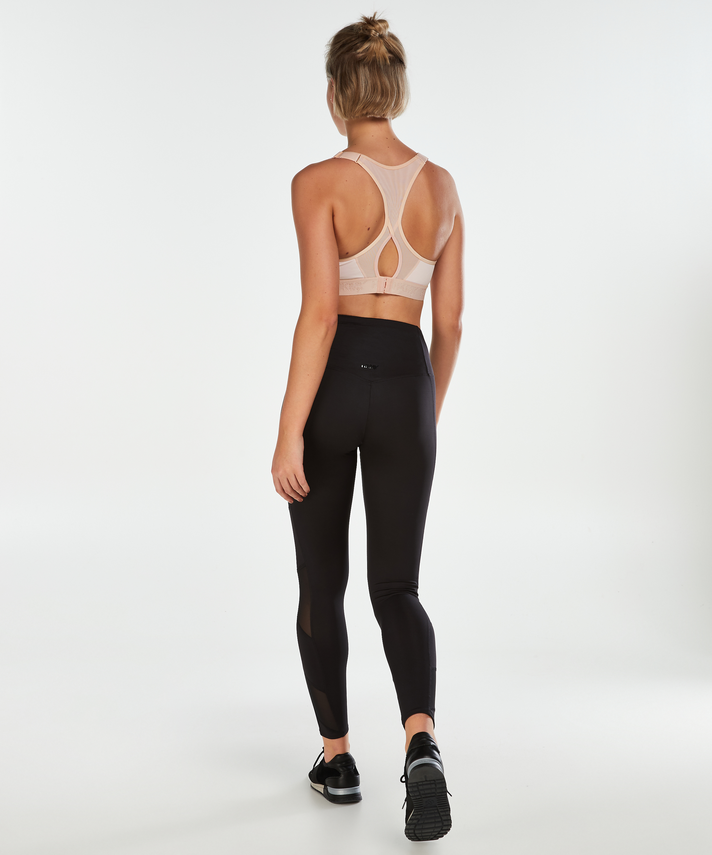 Legging de sport taille haute HKMX maillage, Noir, main