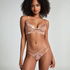 Slip brésilien ouvert Nisha, Beige