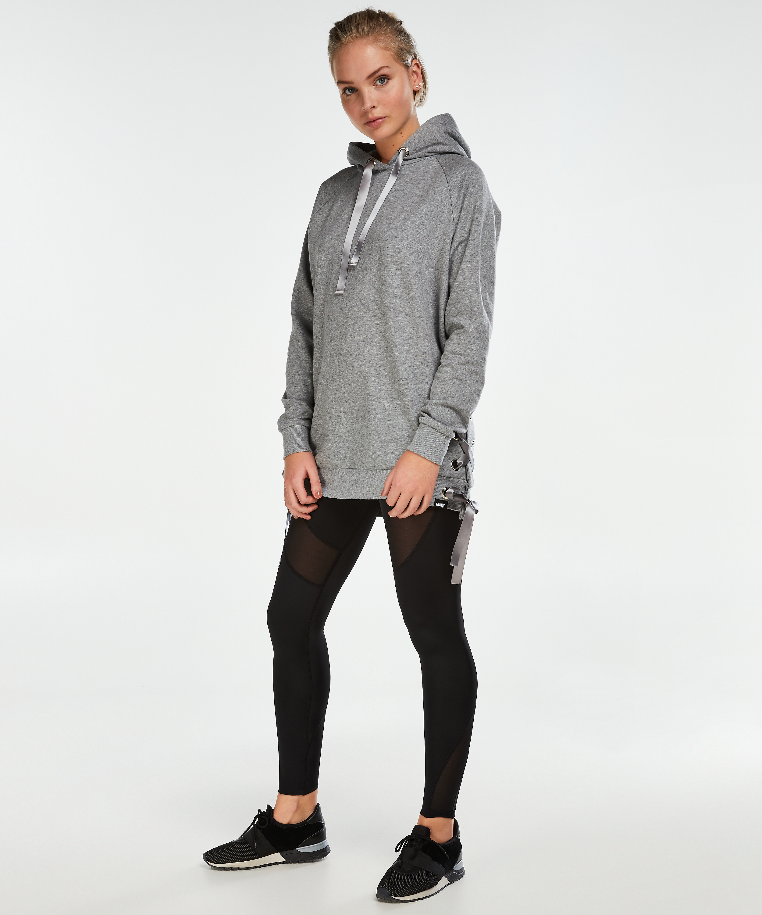 Sweat HKMX lacé, Gris, main