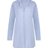 Robe-chemise &agrave; manches longues en jersey Essential, Bleu