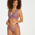 Slip brésilien V-shape Mesh, Violet