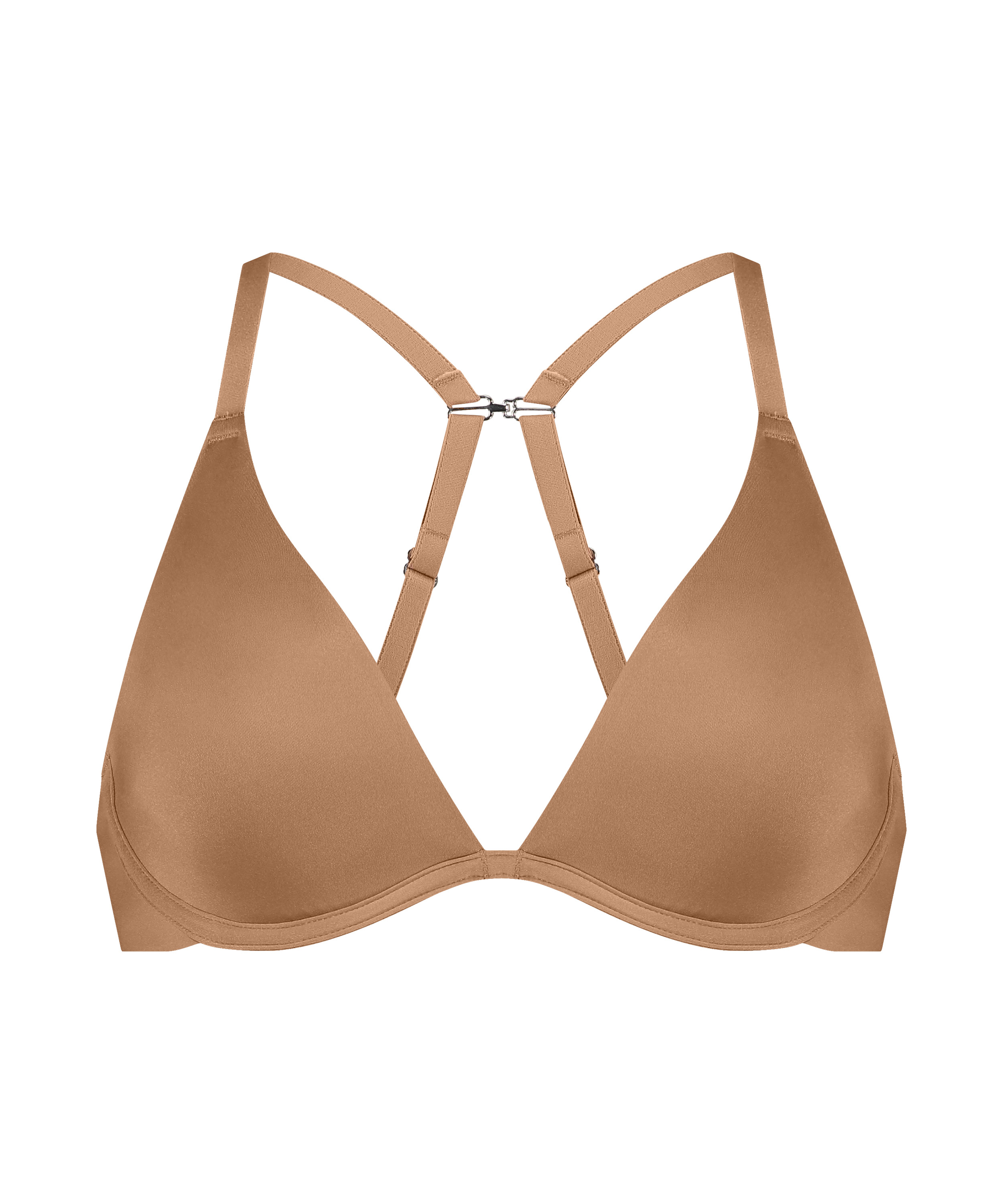 Soutien-gorge &agrave; armatures non-pr&eacute;form&eacute; Smooth, Marron, main
