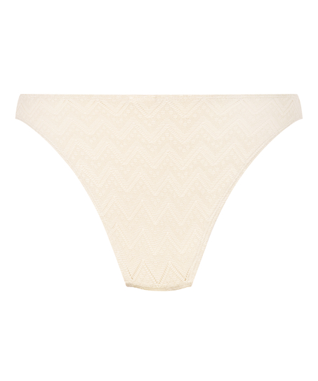 Slip de Bikini Crochet, Blanc