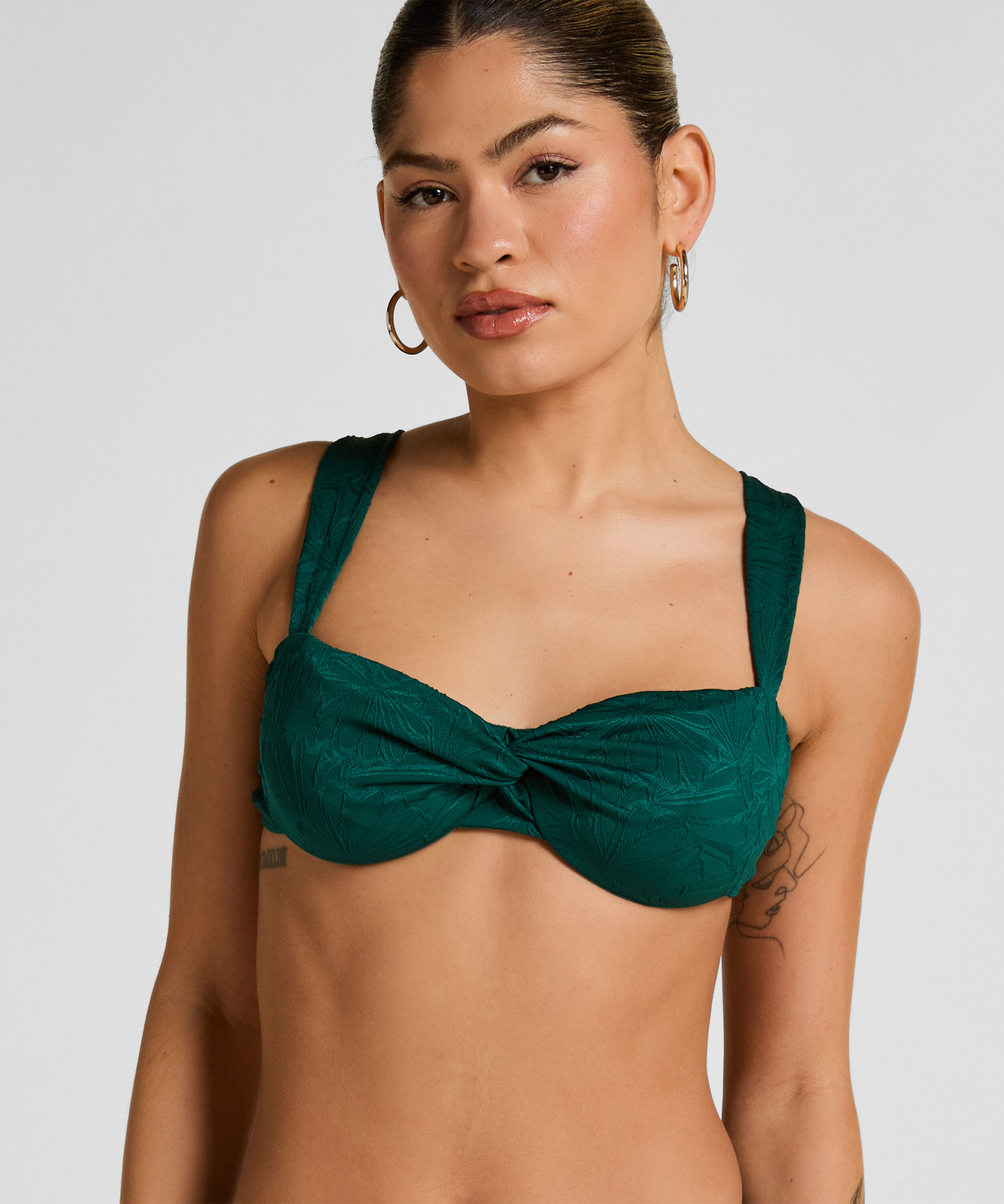 Bas de Bikini Highleg Azua, Vert