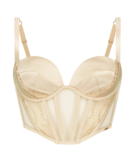 Soutien-gorge &agrave; armatures pr&eacute;form&eacute; longline Stella, Jaune
