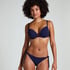 Haut de bikini &agrave; armatures &agrave; effet push-up pr&eacute;form&eacute; Scallop Taille A - E, Bleu