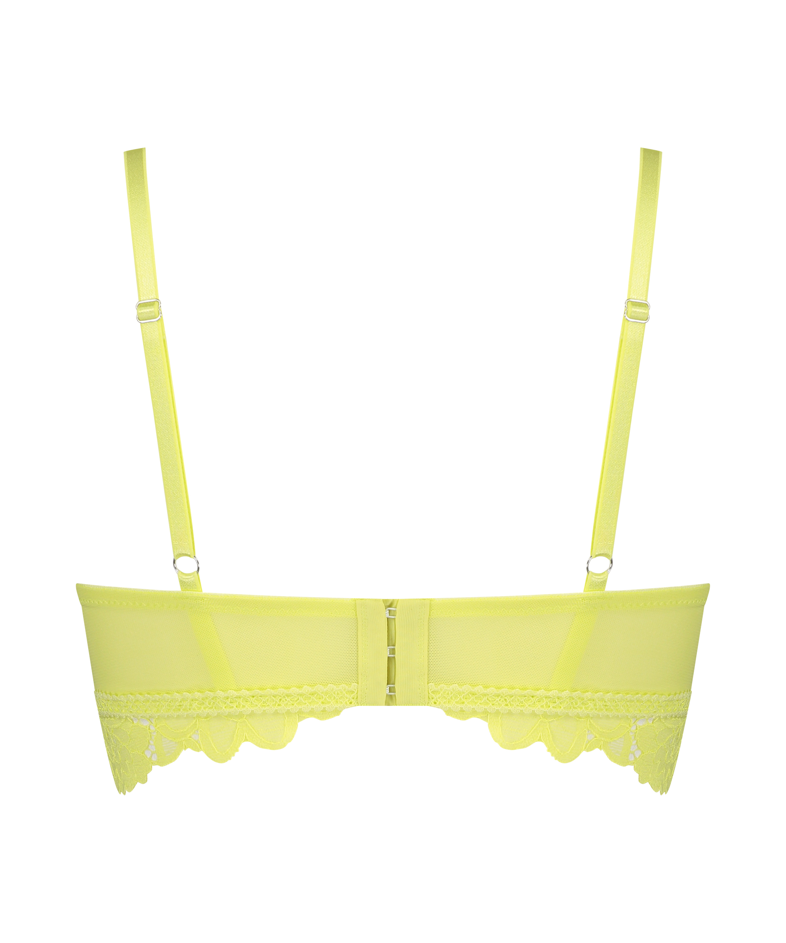Soutien-gorge pr&eacute;form&eacute; sans armatures longline Shiloh, Jaune, main